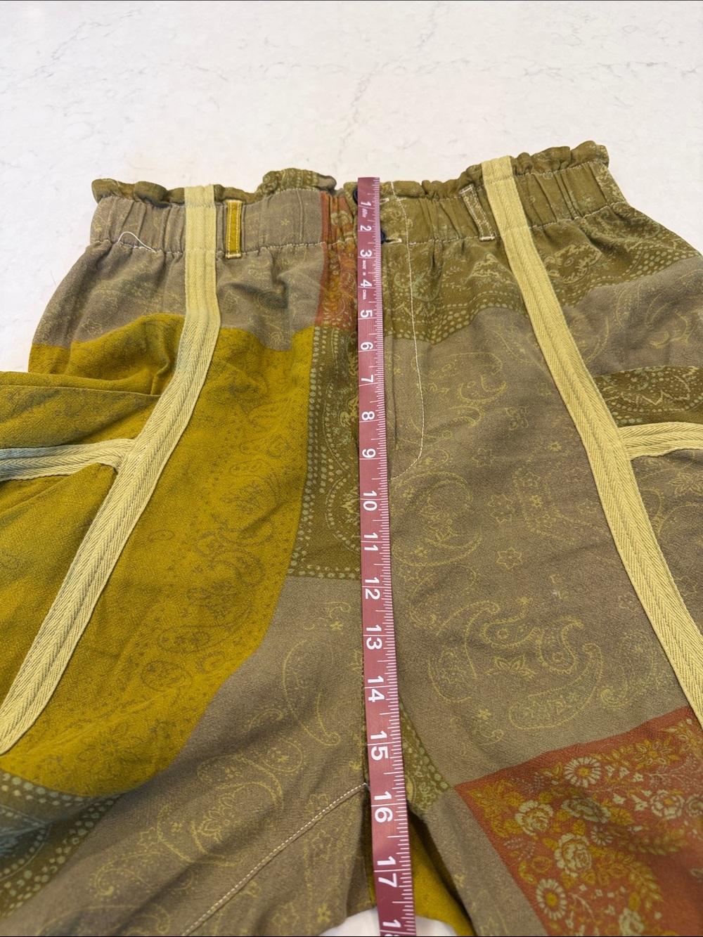 Urban Outfitters Isla Linen Patchwork Pants Size Large - Picture 8 of 9